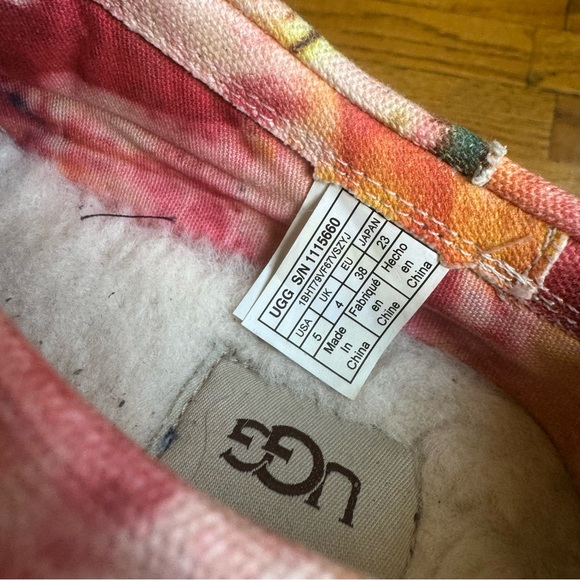 UGG X Ovadia Tasman Tie Dye Sz 5 - Picture 5 of 10